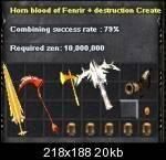 1.mergem la chaos goblin ==> regular nevoie de 1 horn of fenrir+5 jewel of life+1 jewel of chaos+o