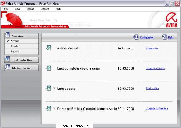 avira antivir personal - free antivirus 9.0.0.408
